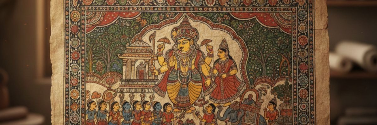 What Are the Characteristics of a Pattachitra Painting?