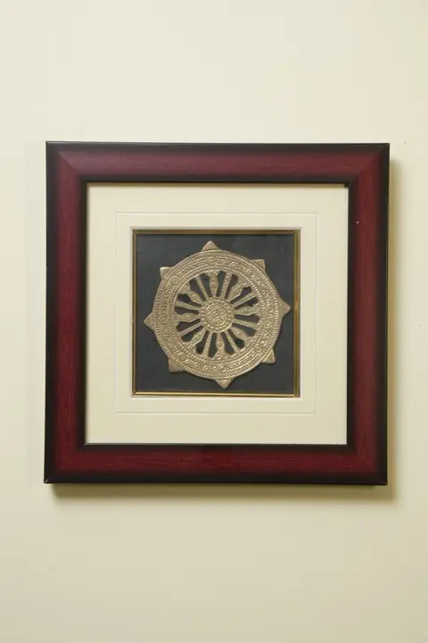 Konark Chakra Dokra Brass Framed Artwork