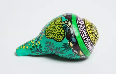 The Teal Grove Painted Shankha