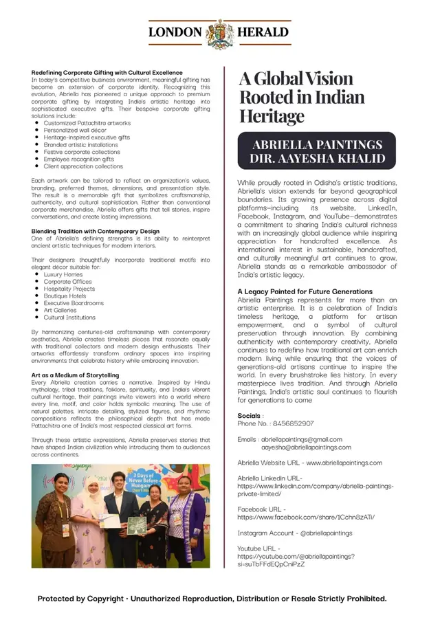 London Herald: A Global Vision Rooted in Indian Heritage