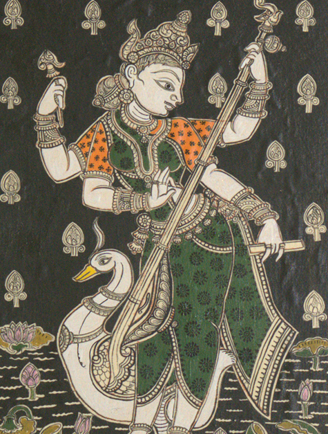 Patachitra Saraswati image