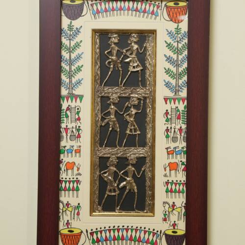 The Rhythm of the Tribe Brass Framed Artwork