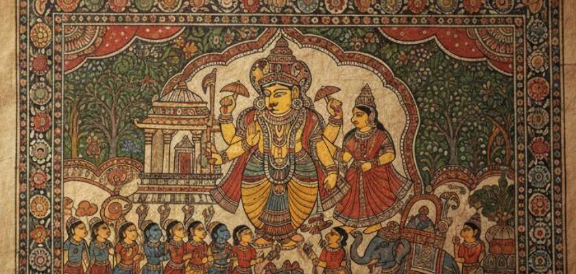 Characteristics of a Pattachitra Painting