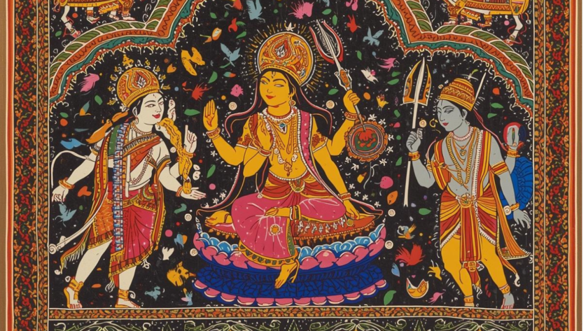 buy modern paintings online original Pattachitra folk art