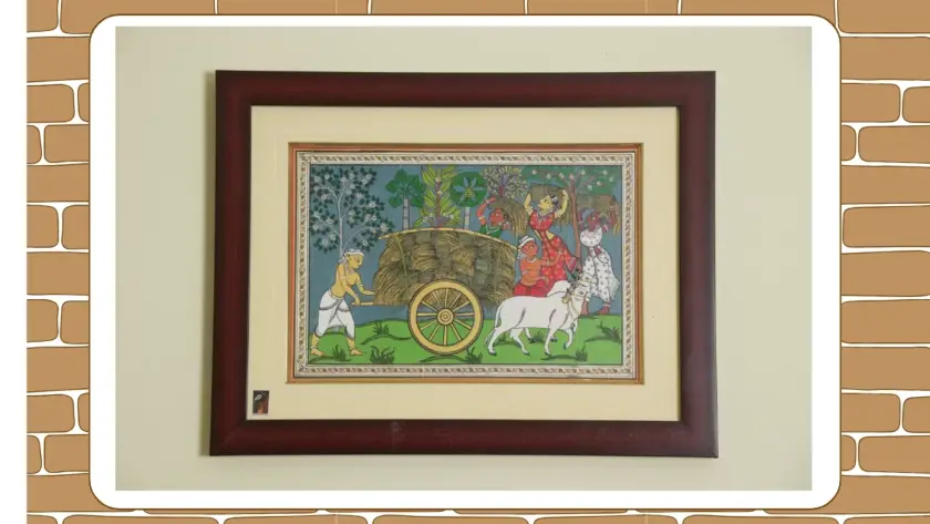 Pattachitra wall painting - Abriella Paintings