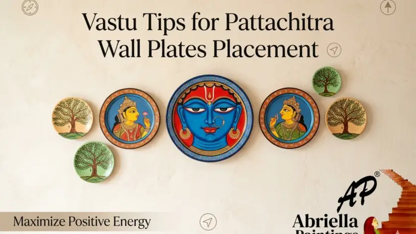 Attract growth and harmony by placing Tree of Life Pattachitra plates in the correct Vastu zone.